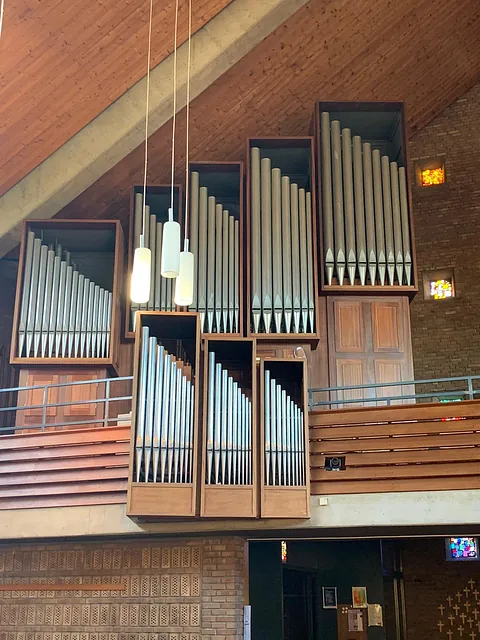 Frontansicht der Orgel in der Christuskirche